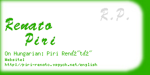 renato piri business card